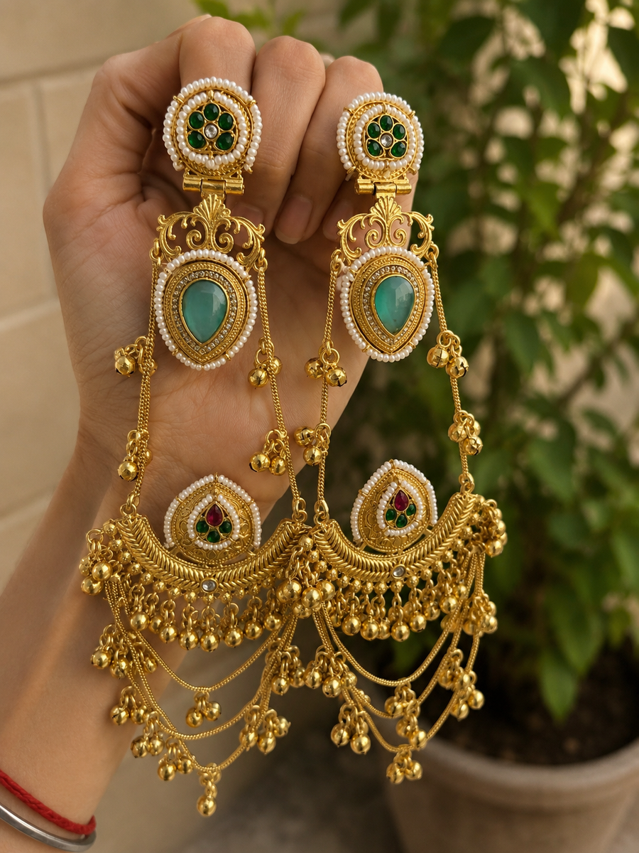 Noor-e-Mastani Kashmiri Earrings