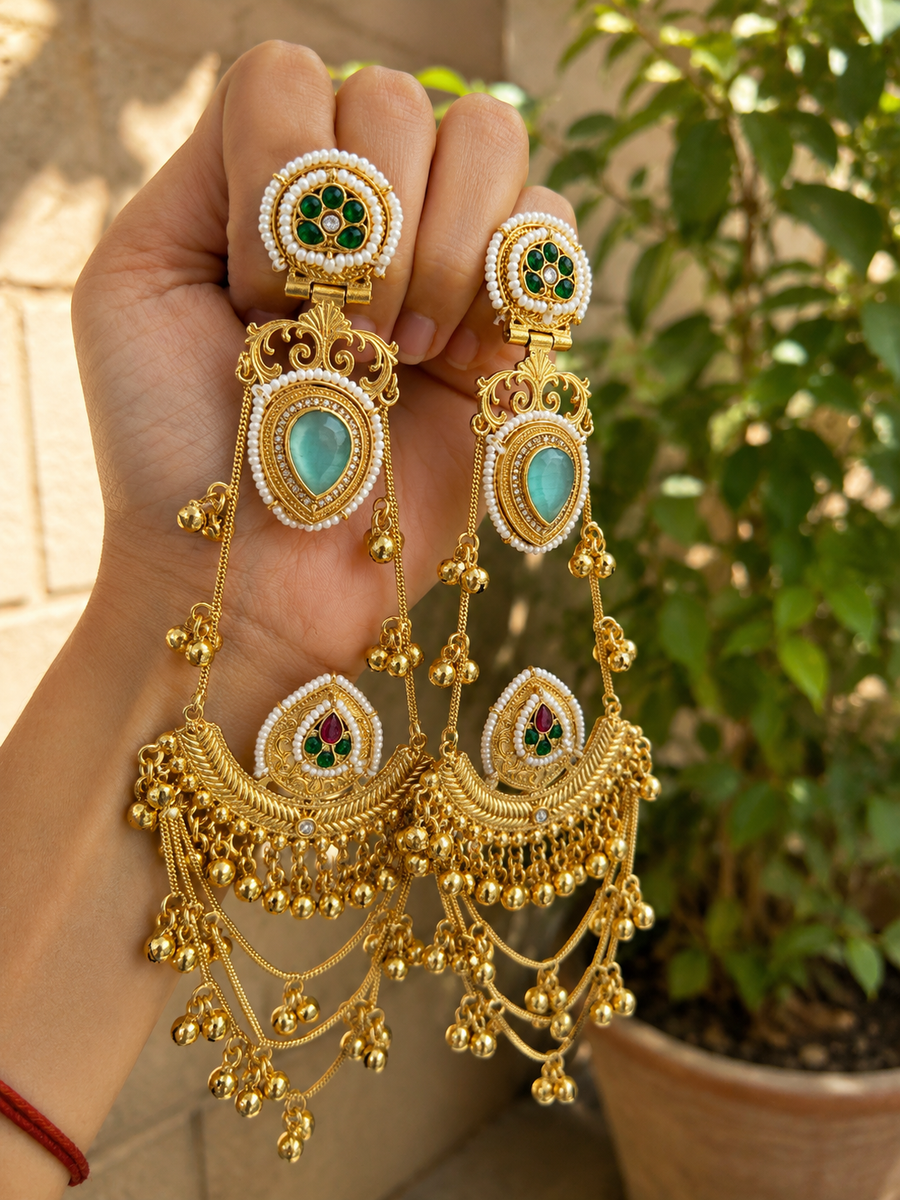 Noor-e-Mastani Kashmiri Earrings