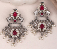 Rani Noor Oxidised Earrings