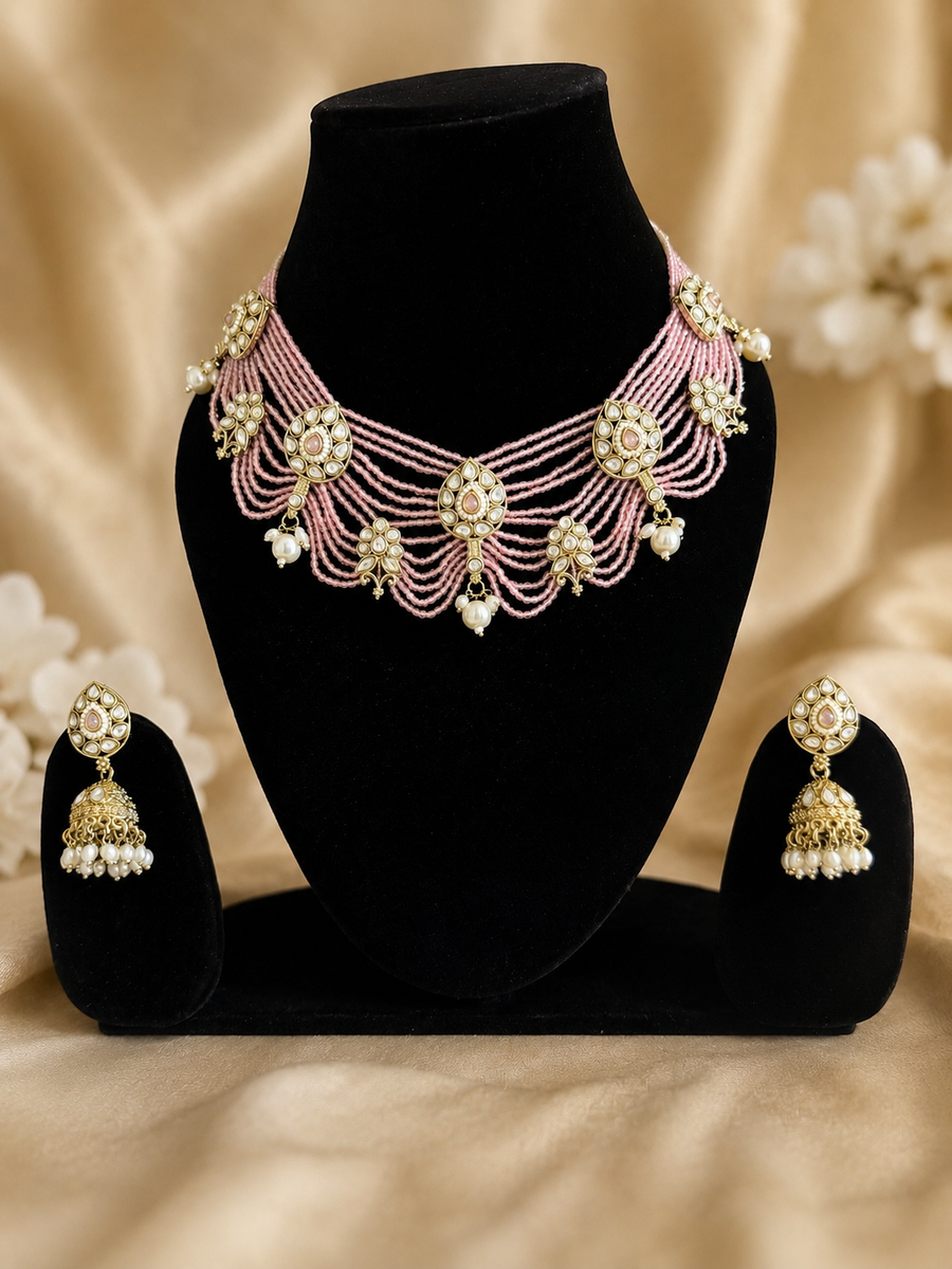 Noor-e-Blush Necklace