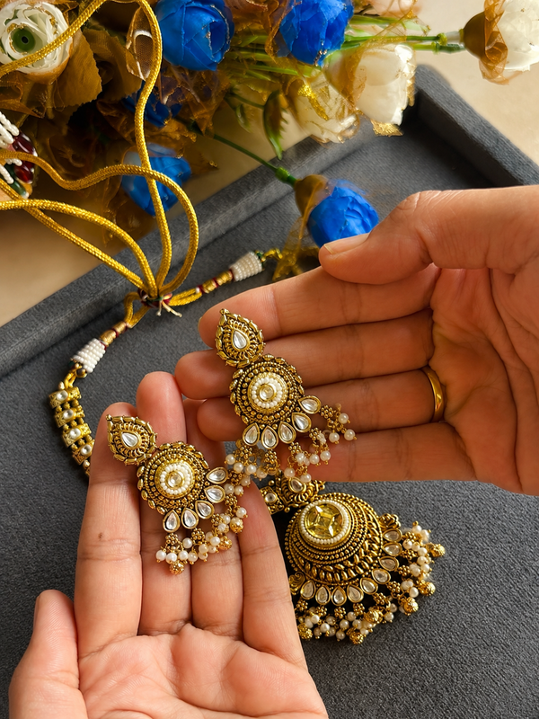 Maharani Pearl Kundan Necklace