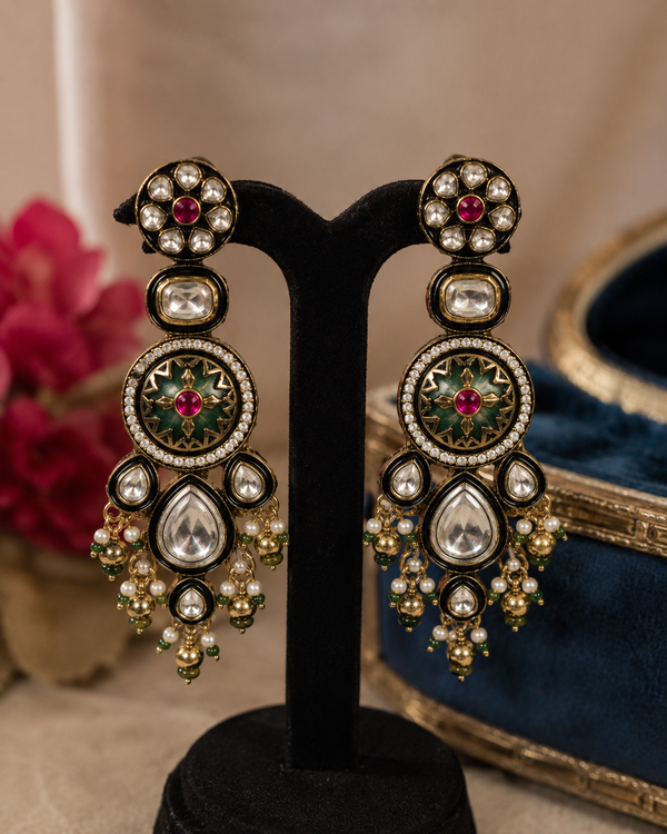 Nushrat Premium Kundan Earrings
