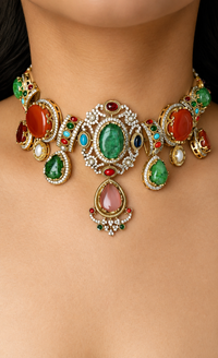 Evara Necklace With Earrings