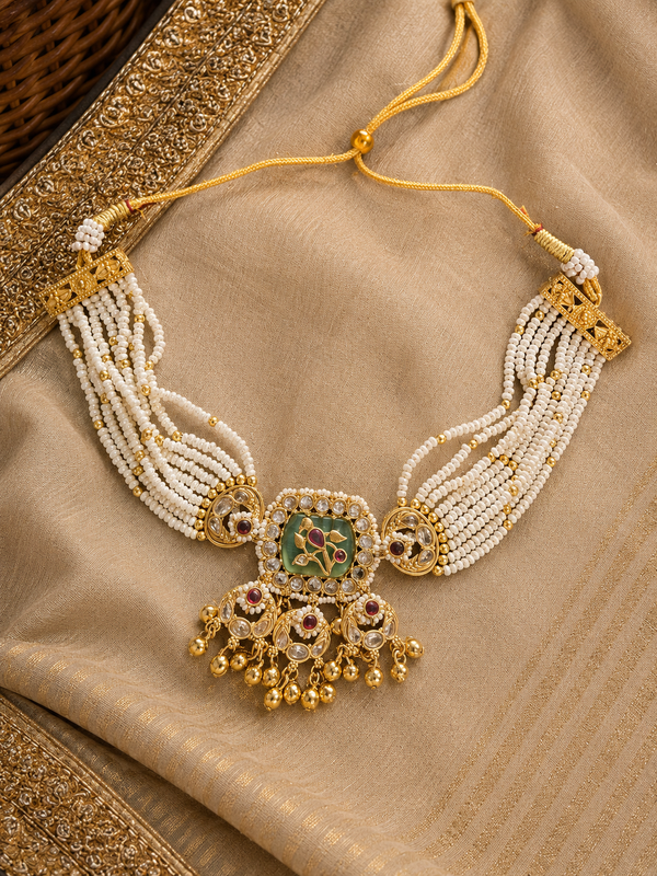 Maharani Pearl Choker Set