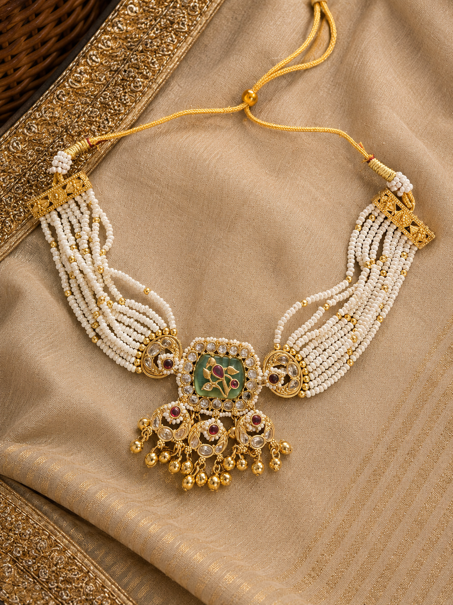 Maharani Pearl Choker Set
