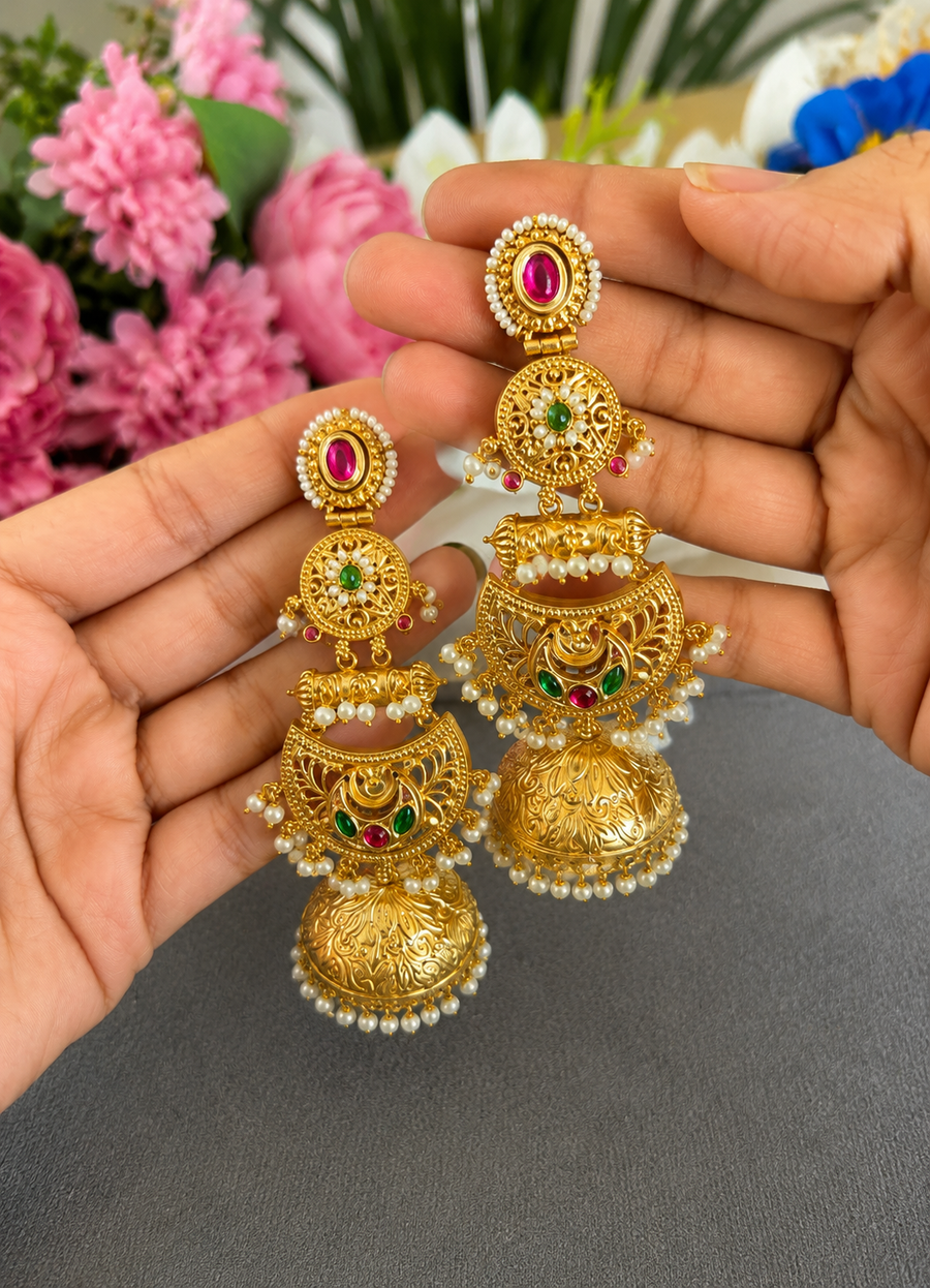 Ruhani Gold Jhumki