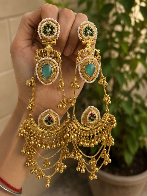 Noor-e-Mastani Kashmiri Earrings