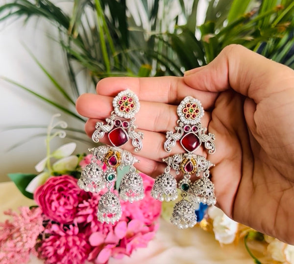 Naaz Silver Danglers